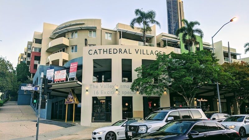 Cathedral Village on corner of Wickham and Gipps Streets