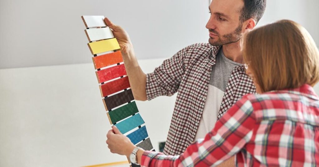 Colour selection to improve an apartment